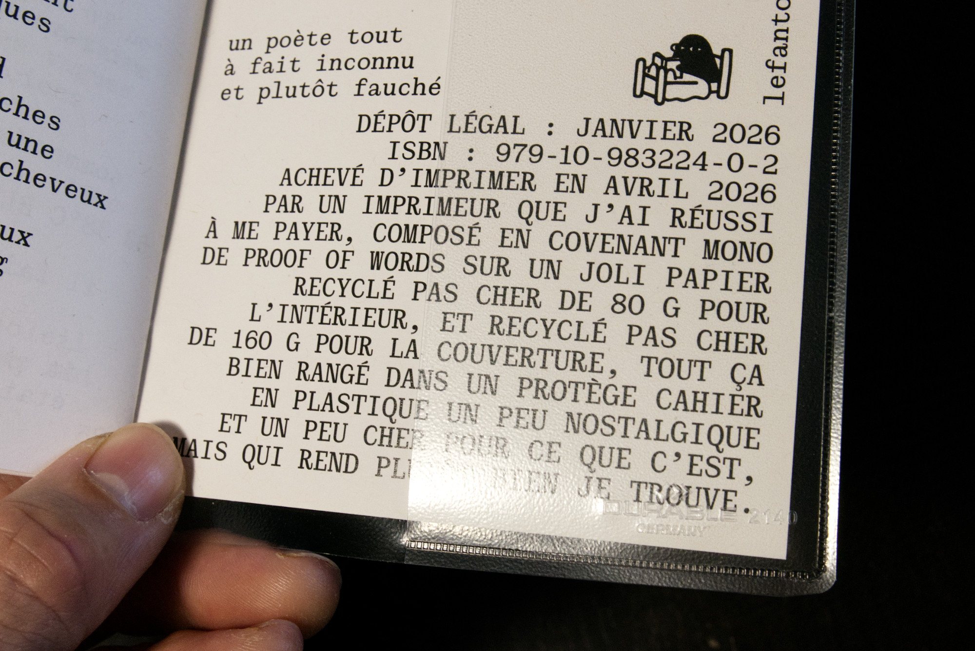 Alexandre Martins, Un tout petit recueil de tout petits poèmes